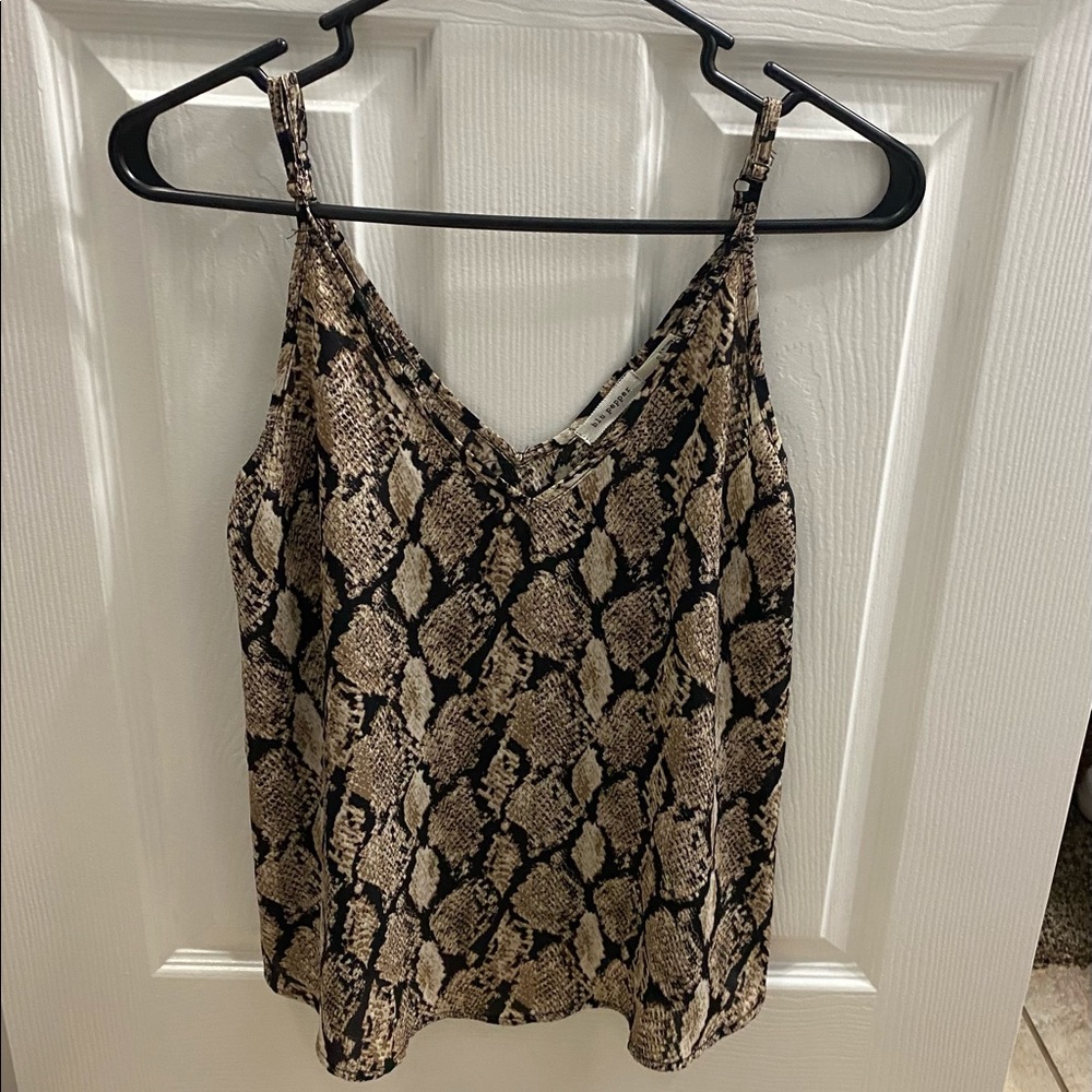 snake skin cami top